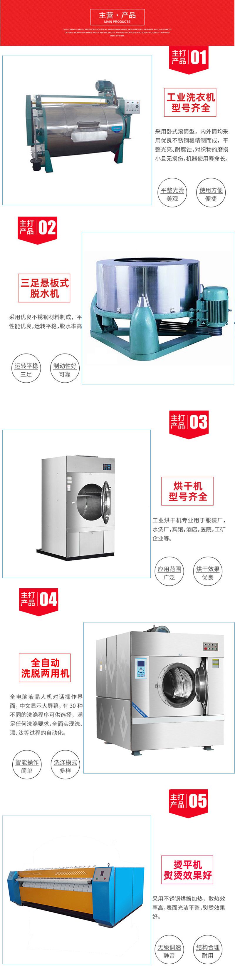 工業(yè)洗衣機系列產(chǎn)品展示